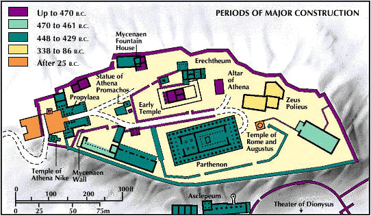 Acropolis Athens Map